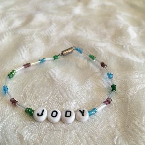 JODY 7” personalized name bracelet-NEW